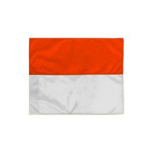 Hoekvlag oranje-wit