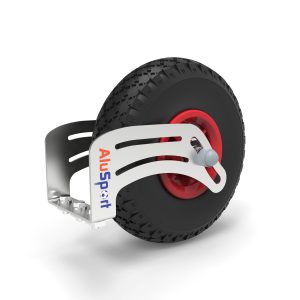 Transportwiel voor glijgoot